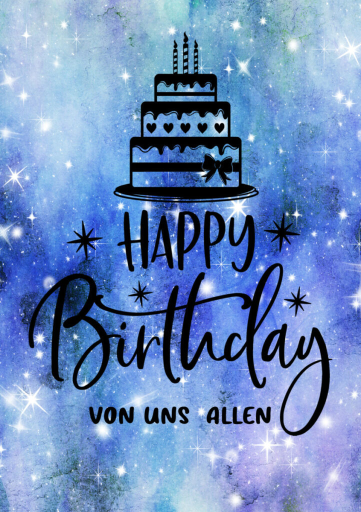 Magische GruppenGrußkarte “Happy Birthday von uns allen” Ocardoo Magische GruppenGrußkarte “Happy Birthday von uns allen” Ocardoo