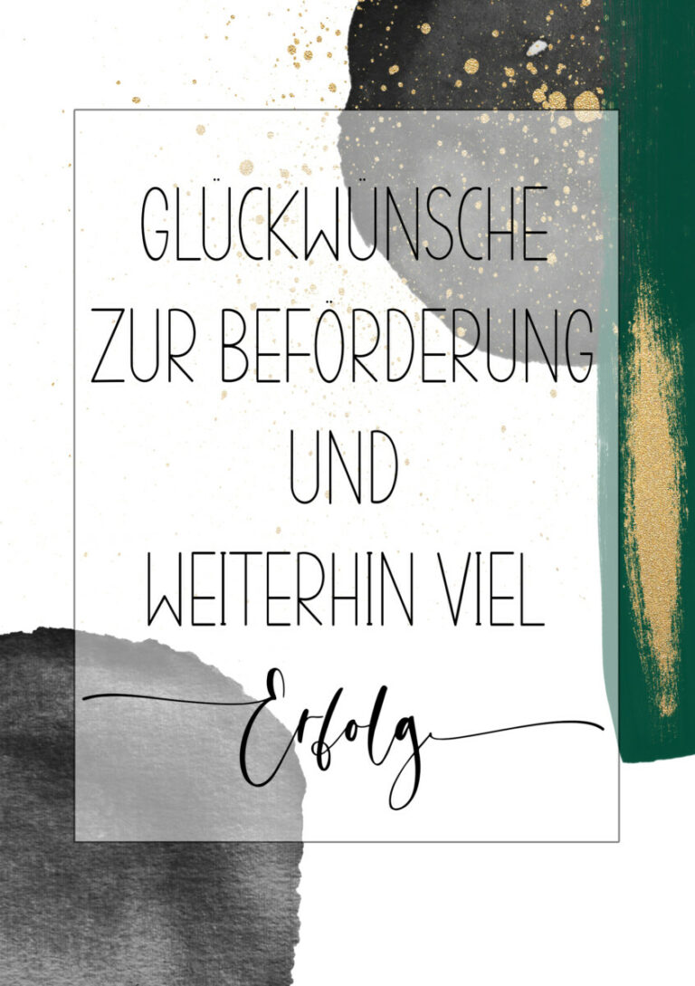 Moderne Glückwunschkarte “Glückwünsche zur Beförderung und weiterhin