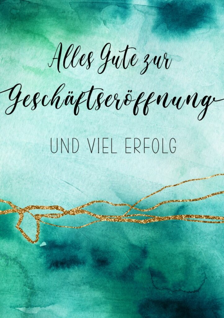 GruppenGrußkarte “Alles Gute zur Geschäftseröffnung und viel Erfolg
