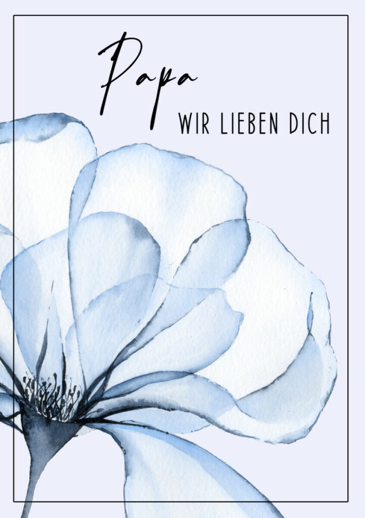 VatertagsGrußkarte “Papa, wir lieben dich” Ocardoo