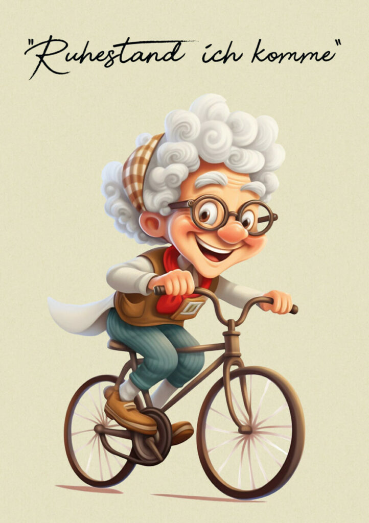 Gruppen Grußkarte “Mit Freude in den Ruhestand: Grußkarte für neue ...